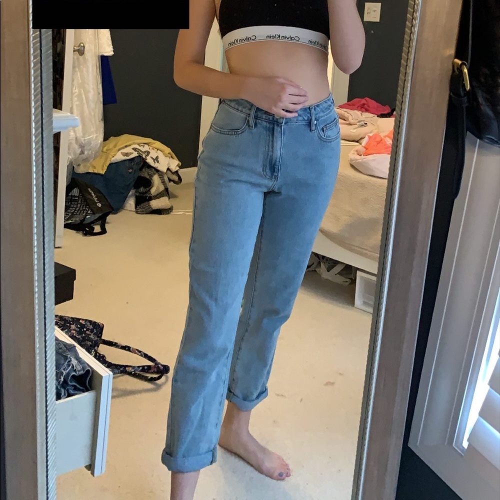 Light wash pacsun mom jeans